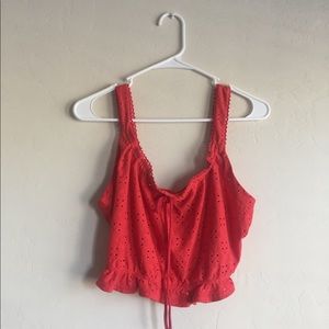 Forever 21 Lacey crop top